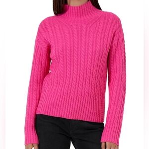 French Connection Size S Cable Knit Turtleneck Sweater